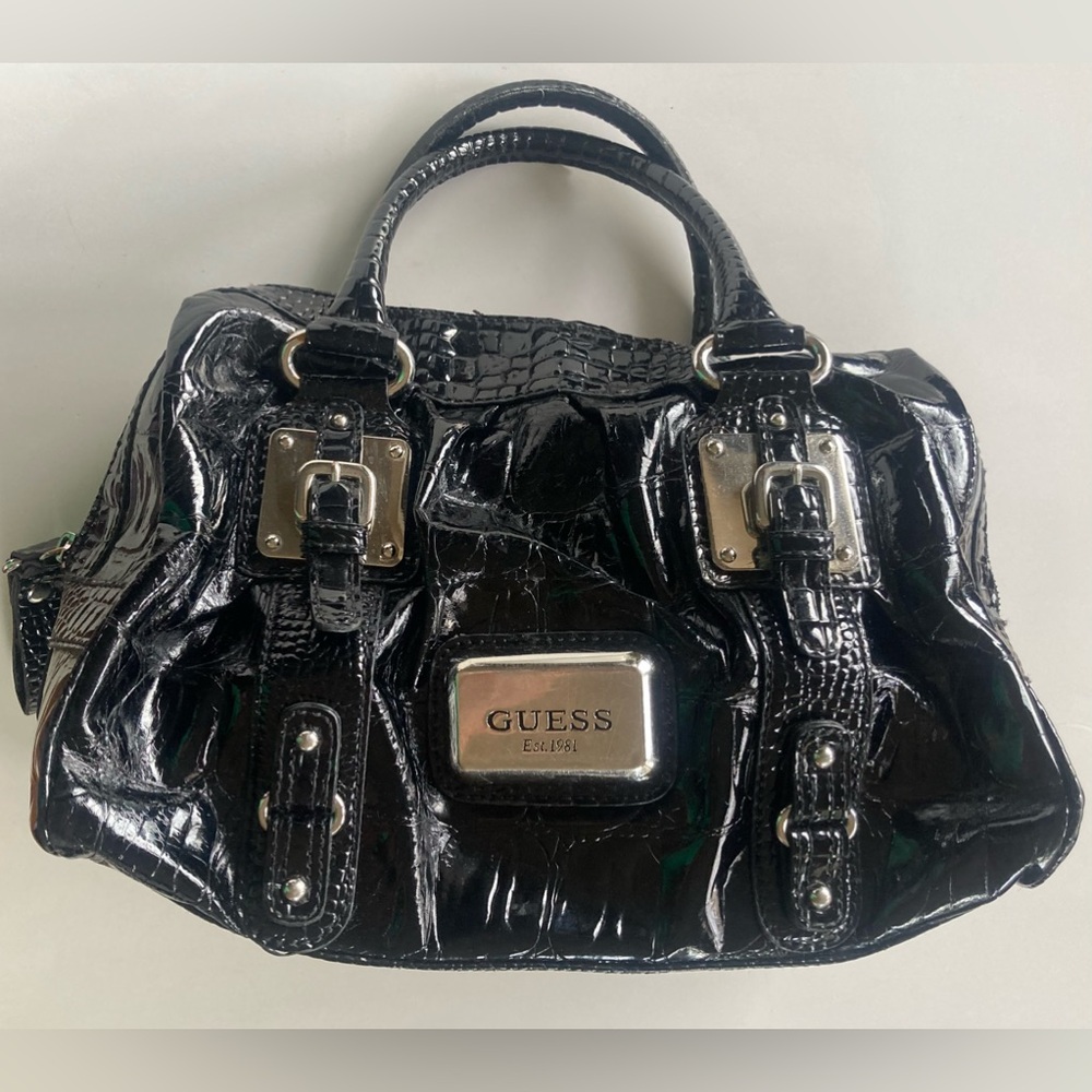 Guess Black Patent Handbag - Picture 7 of 7